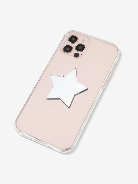 Stick-On Mirror Phone Decal - Star