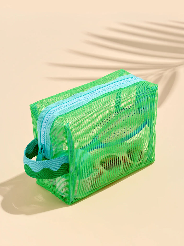 Camden Mesh Zip Pouch - Green