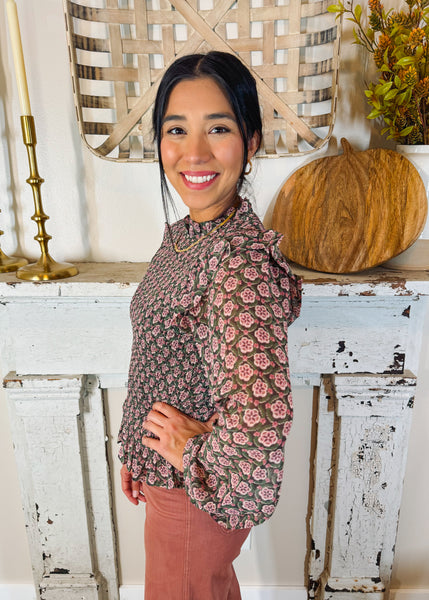 Lizzie Printed Blouse