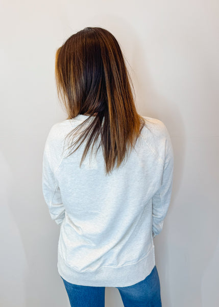 Weekender V-Neck in Light Oatmeal Heather