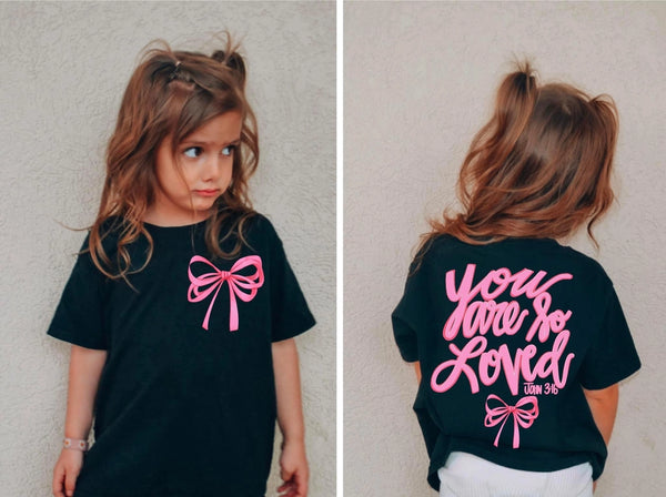 You Are So Loved Bow T-Shirt