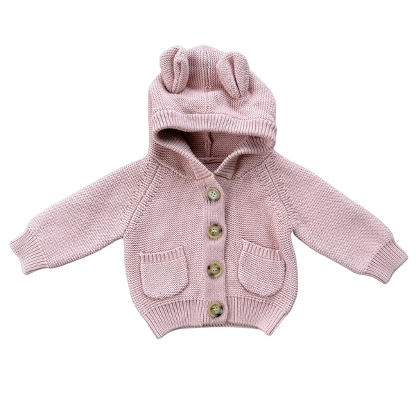 Misty Rose Knit Hoodie