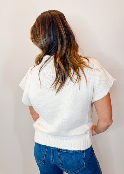 Eden Sweater Top - Off White