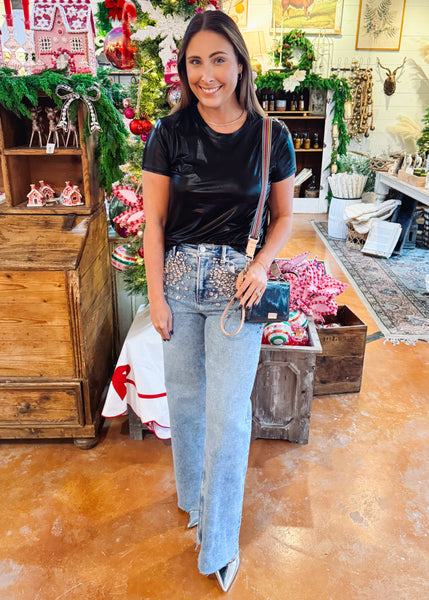 Unity Tee in Shiny Black