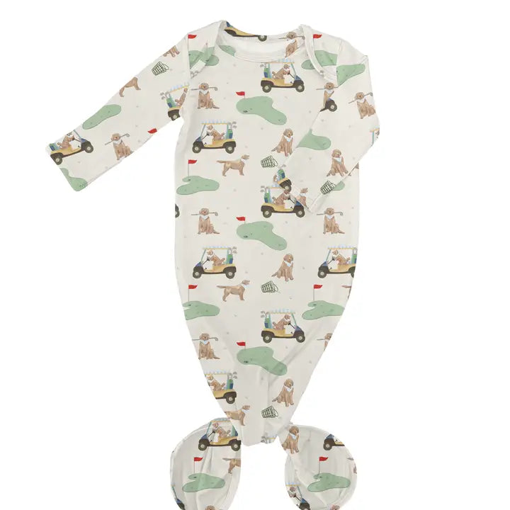 Barks & Birdies Knotted Gown (0-3 Months)