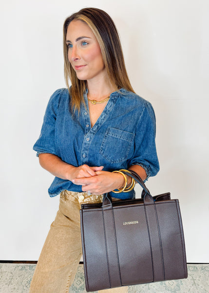 Sidney Top in Independence Blue