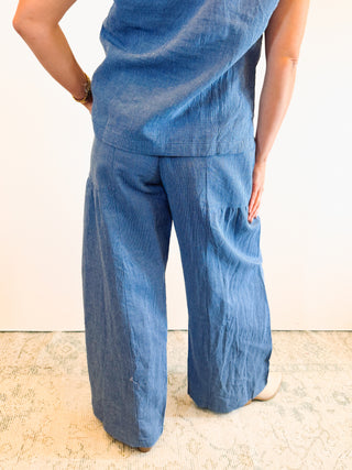 Wide Leg Striped Pants