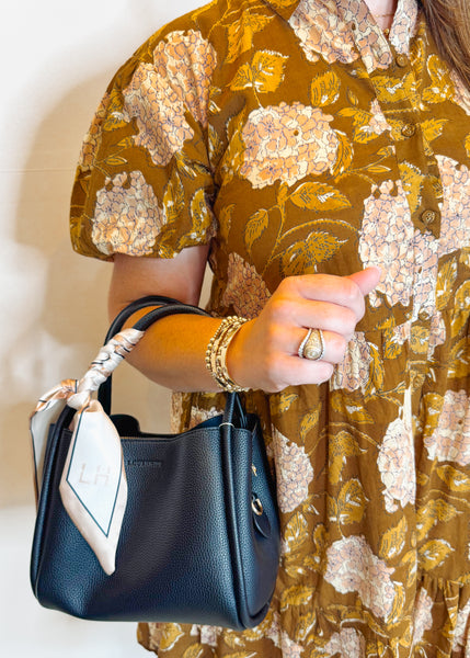 Hydrangea Brown Tiered Dress