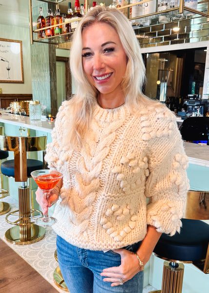 Elilah Sweater in Pearl