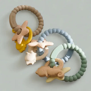 Silicone Seahorse Teether Ring (Assorted Colors)