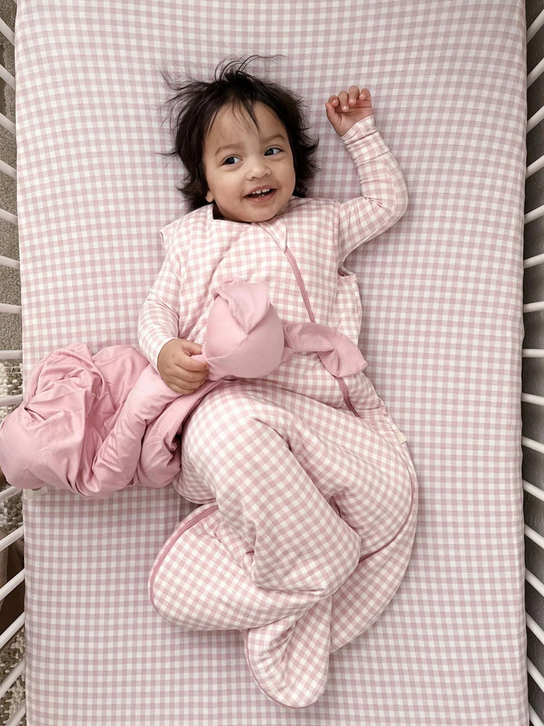 Pink Gingham Sleep Sack 1.0 TOG