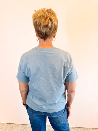 Yeehaw Mid Length Crop Shirt