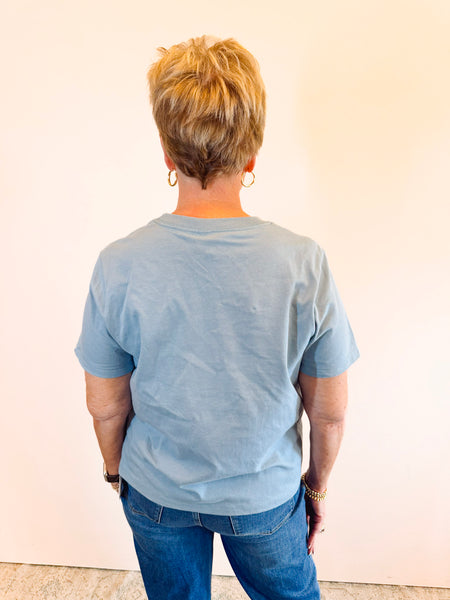 Yeehaw Mid Length Crop Shirt