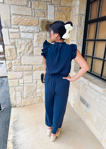 Arlette Jumpsuit-Navy