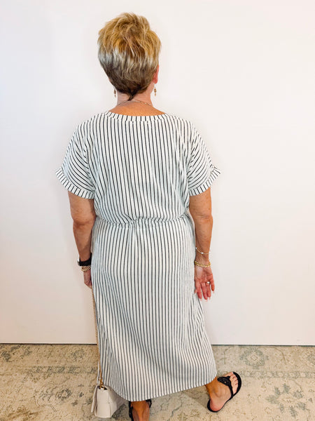 Striped Midi Dress
