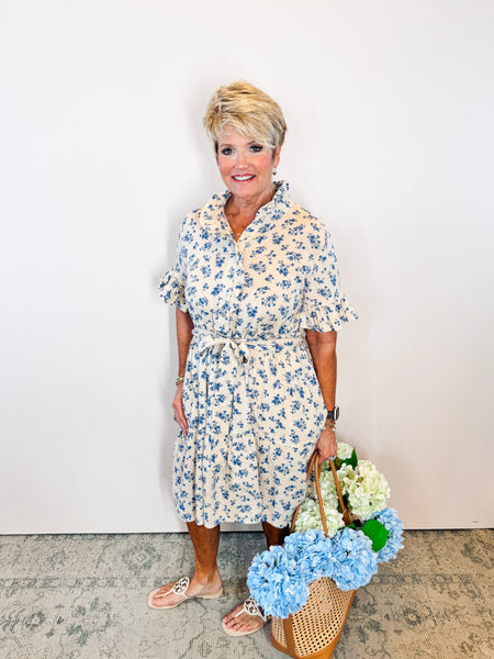 Blue Wildflower Dress