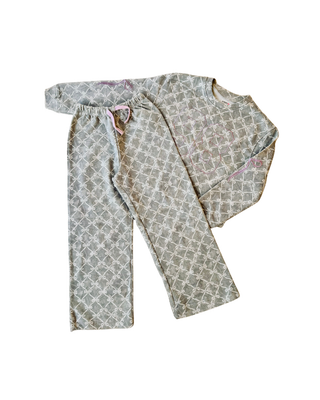 Bow Pattern Sweat Set