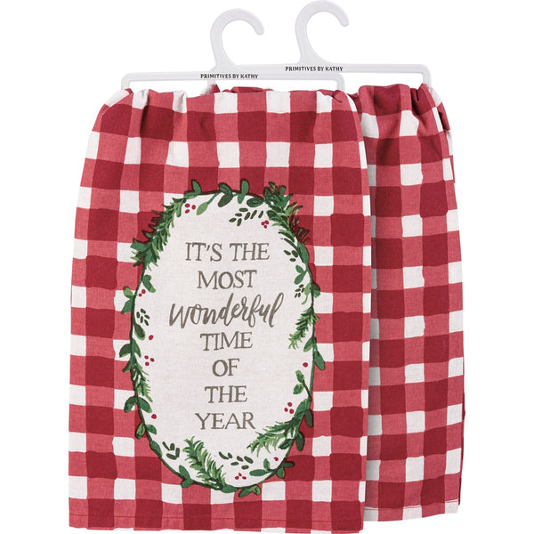 Most Wonderful Time Of The Year Kitchen Towel