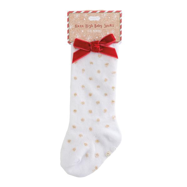 Holiday Knee High Baby Socks (Assorted Styles)