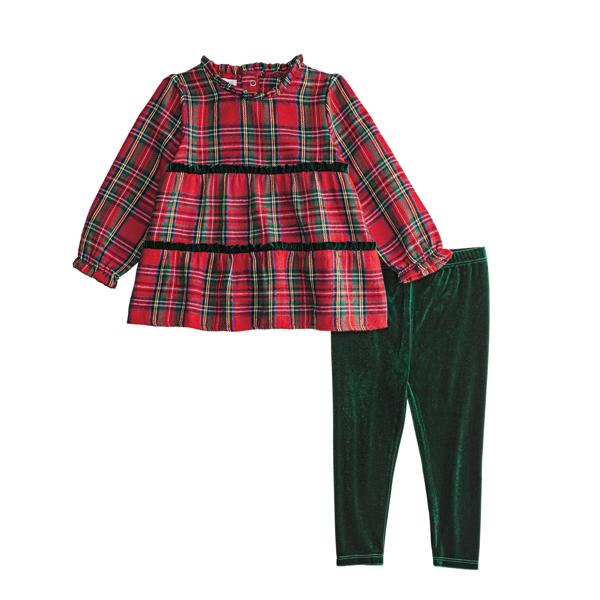 Tartan Tier Tunic & Leggings