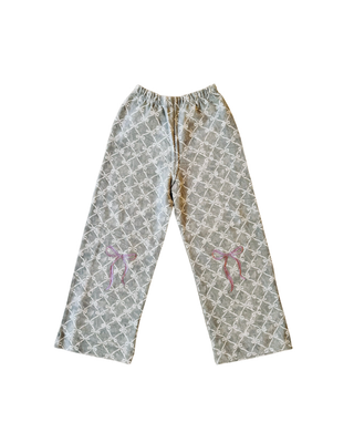 Bow Pattern Sweat Set