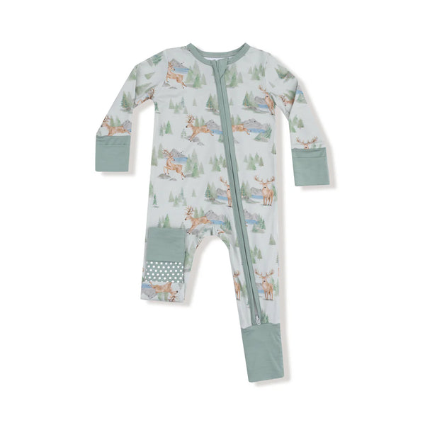 Buck Deer 2 Way Zipper Convertible Romper