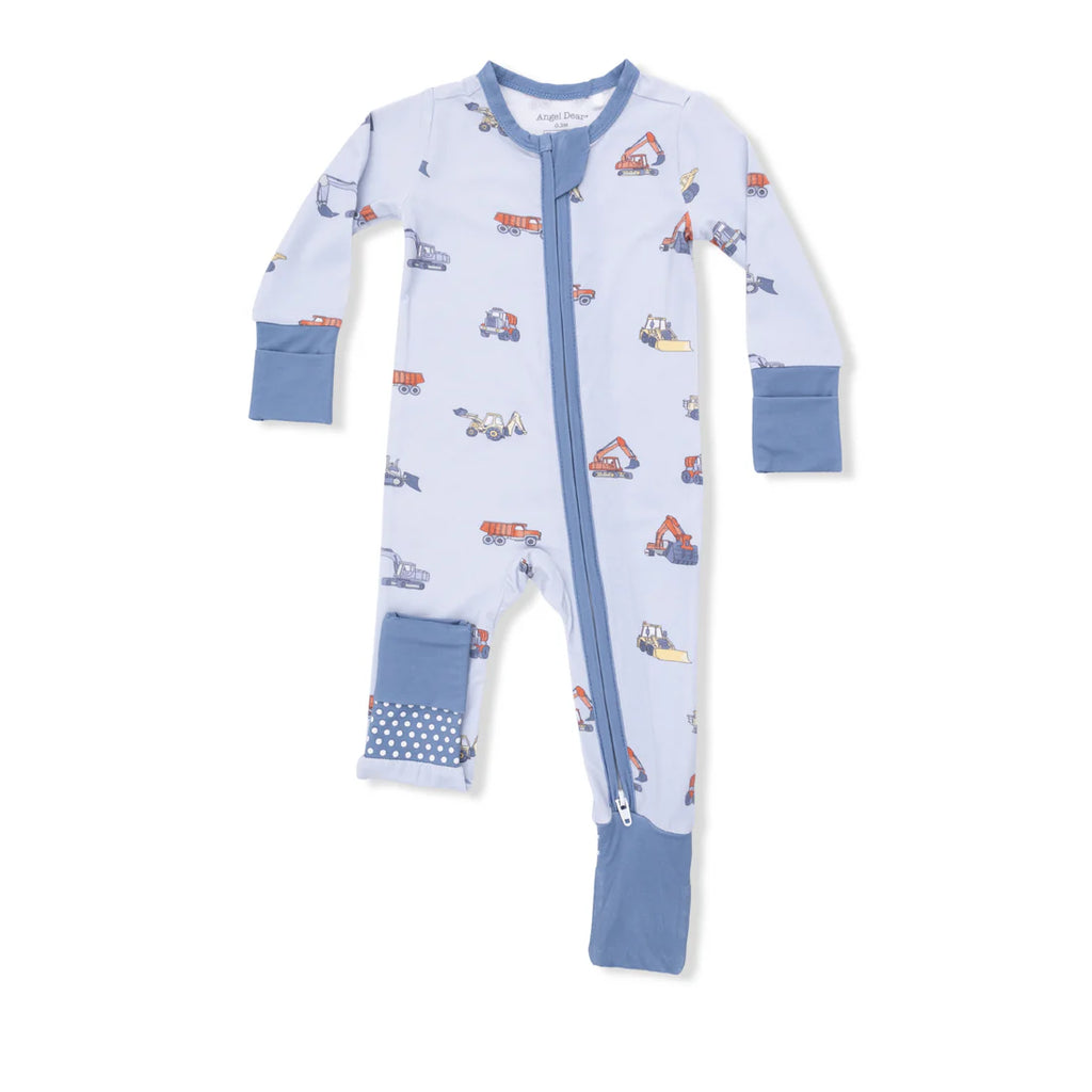 Construction Vehicles Convertible Romper Sleeper