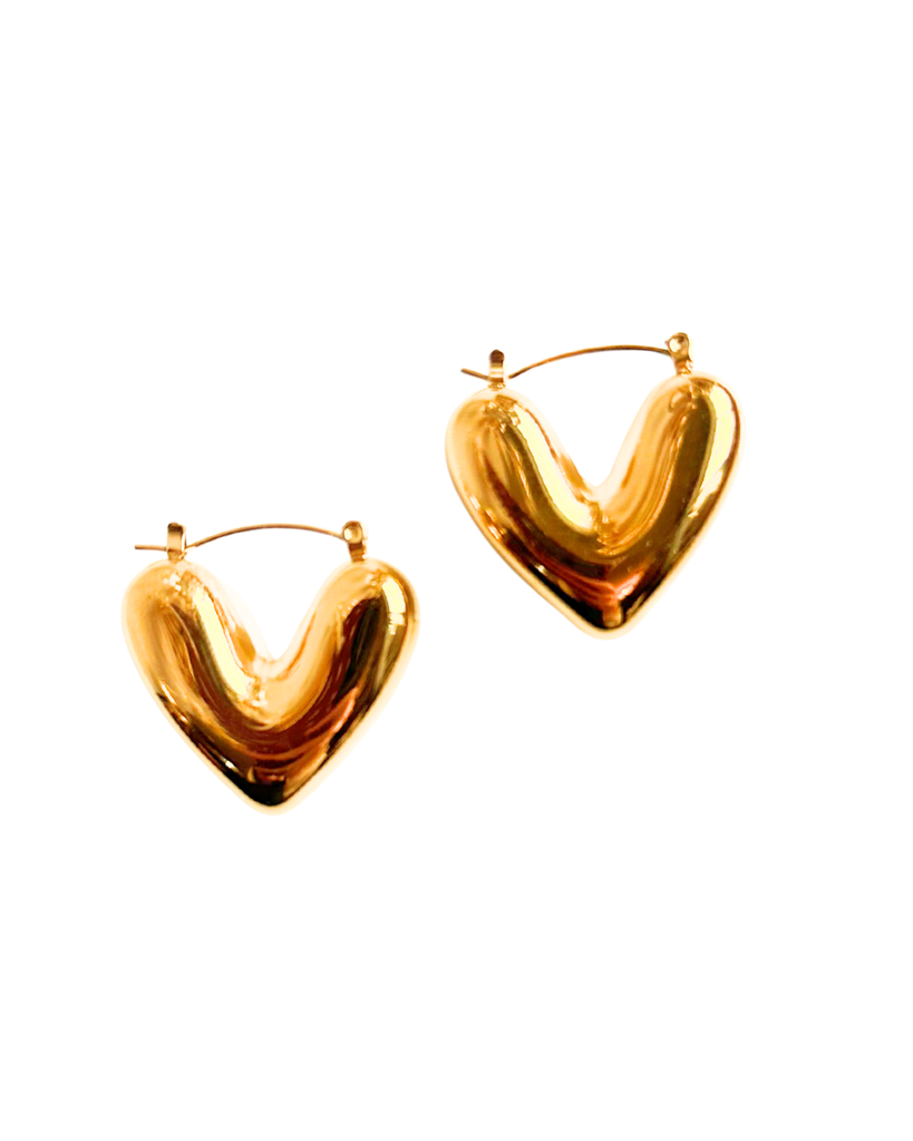 Gold Waterproof Earrings - Valentine