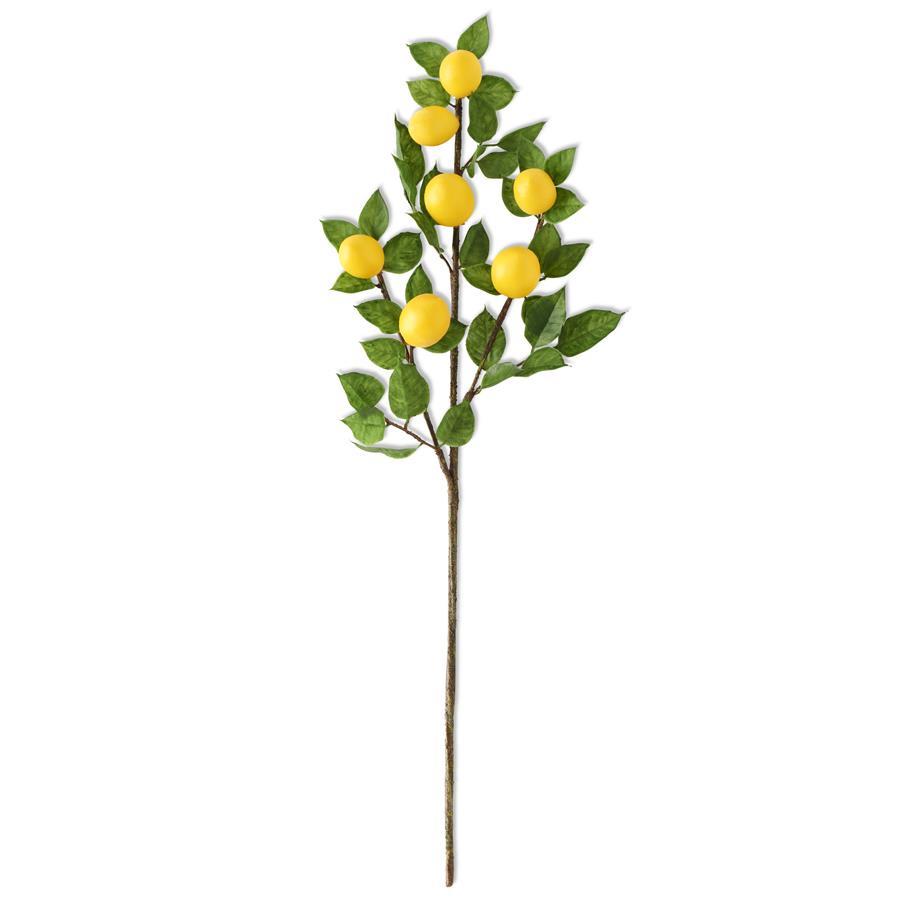 30 Inch Lemon & Foliage Spray Stem