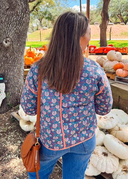 Cher Block Print Floral Jacket