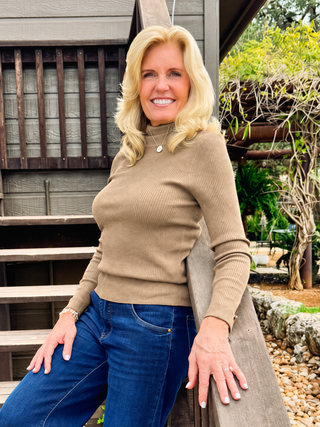 Sally Ribbed Turtleneck