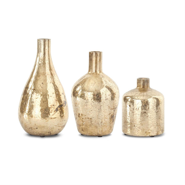 Copper Matte Glass Bottle Vase