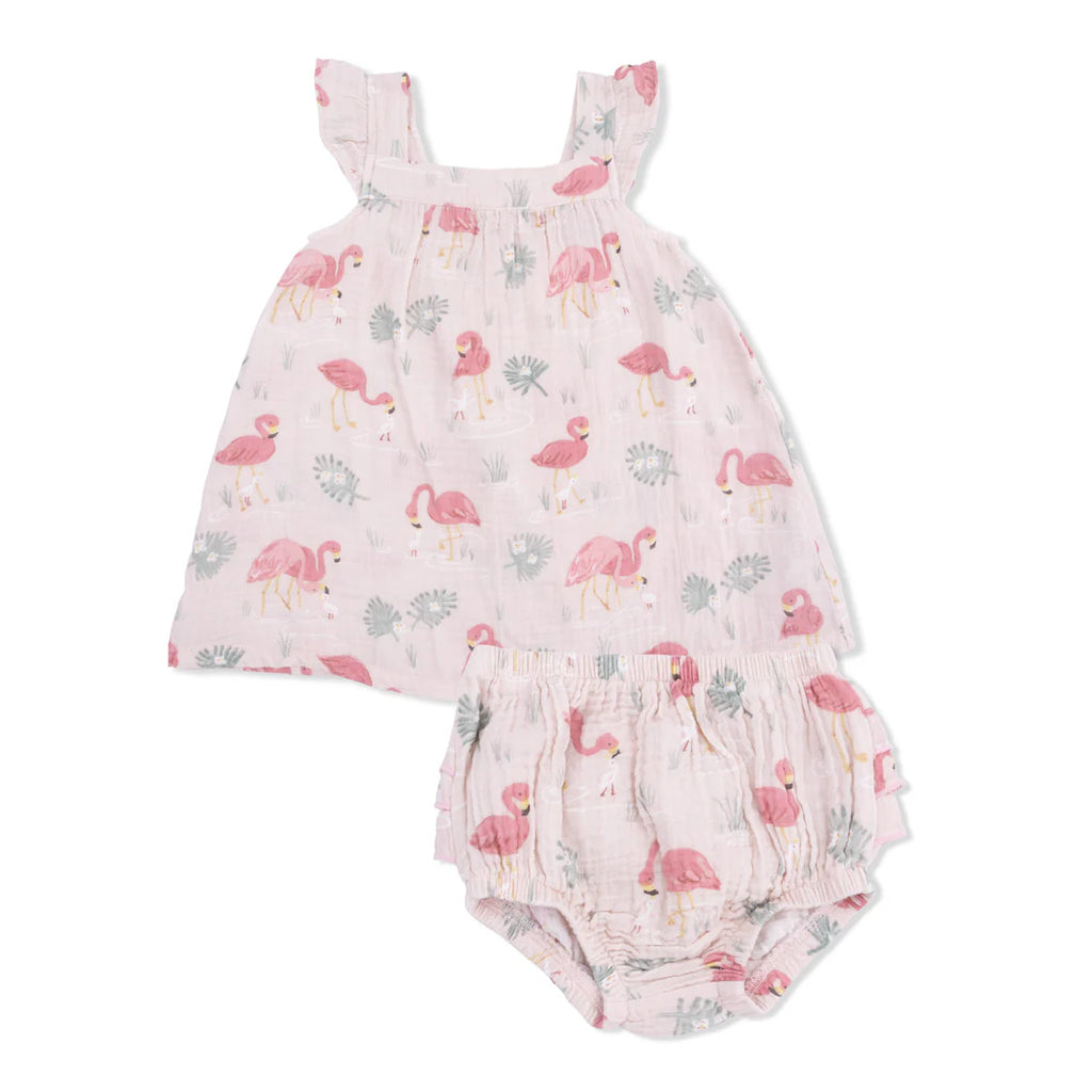 Flamingos Sundress and Bloomer (Sizes 5 & 6 are Dress Only)