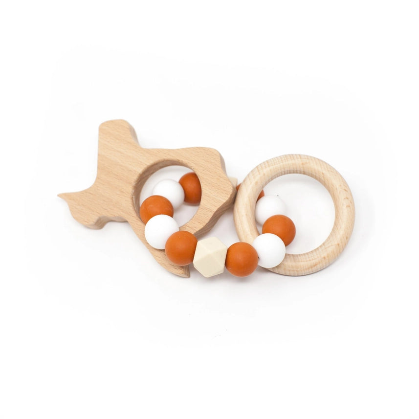 Texas Rattle Teether (Assorted Colors)