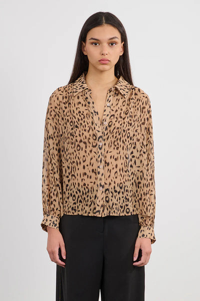Ashleigh Leopard Woven Shirt