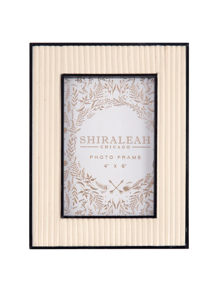 Paris Textured 4" x 6" Picture Frame, Ivory