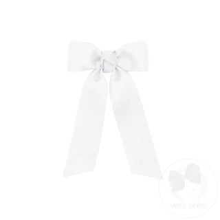 Tiny Grosgrain Bowtie with Knot Wrap and Streamer Tails