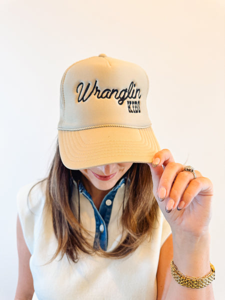 Wranglin kids trucker hat