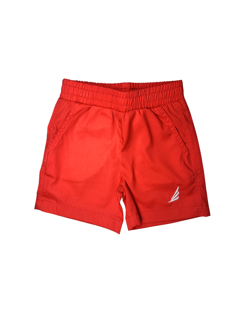 River Solid Red Performance Shorts