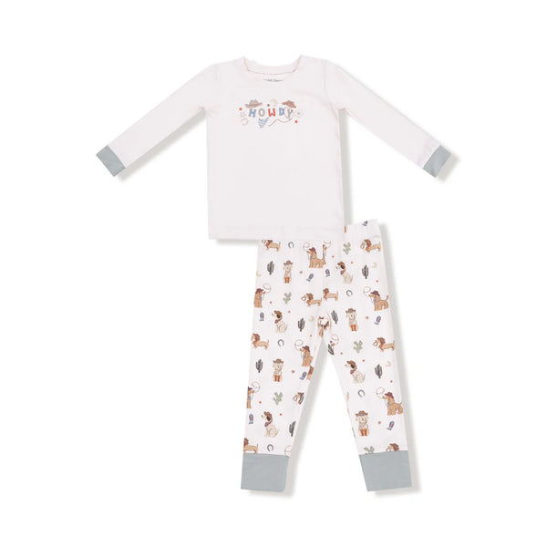 Cowboy Dogs Long Sleeve Loungewear Set