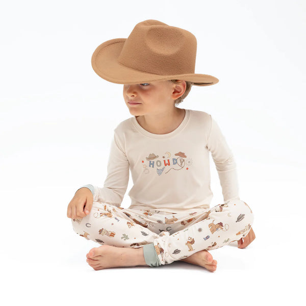 Cowboy Dogs Long Sleeve Loungewear Set