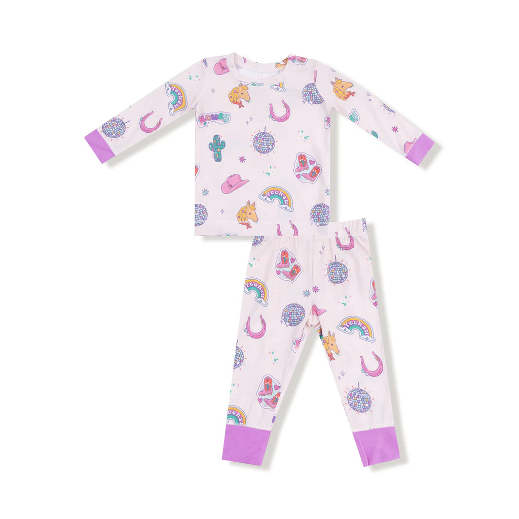 Disco Cowgirl Long Sleeve Loungewear Set