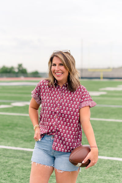 The Stevie Top - Maroon