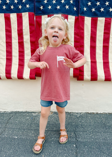 Root for Remmie Kids Tee-Crimson Red