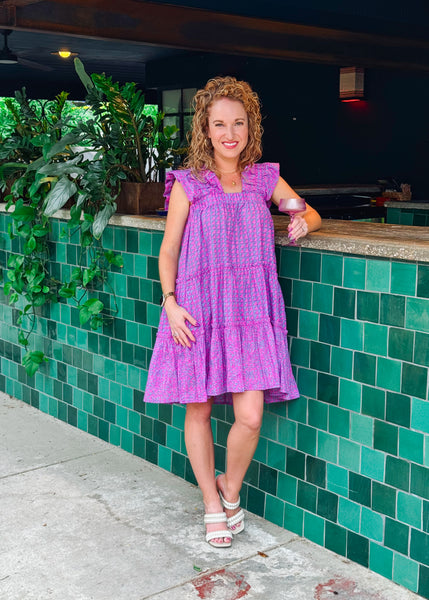 Very Peri Poppy Dress