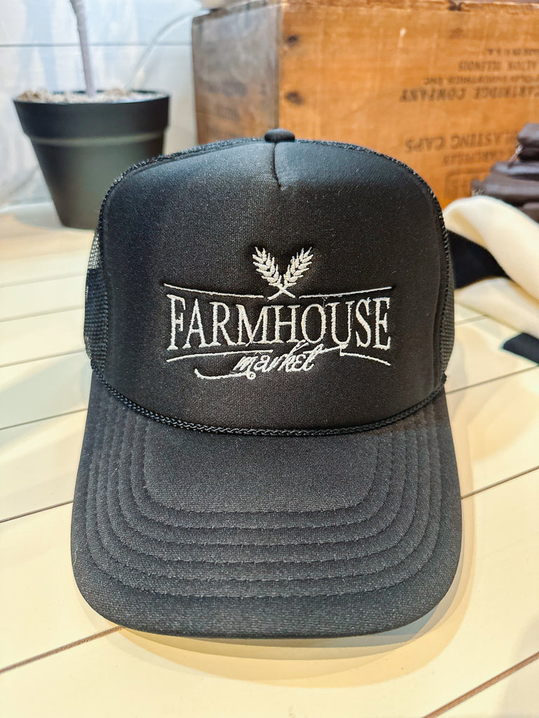 Farmhouse Market Logo Trucker Hat