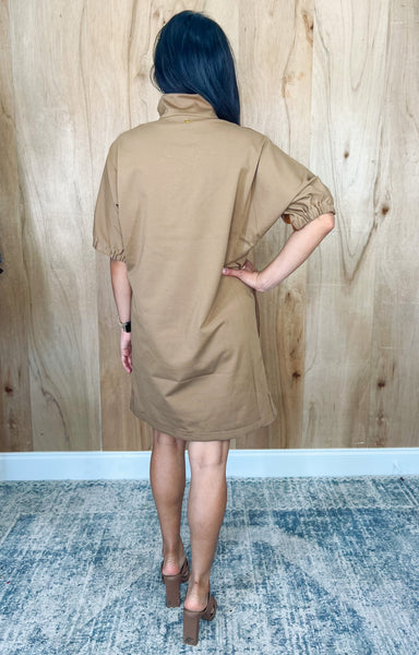 Poppy Dress in Brown