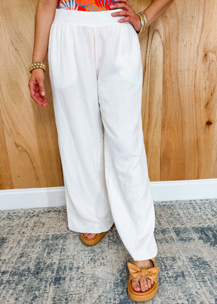 Summer Pant in White Sand