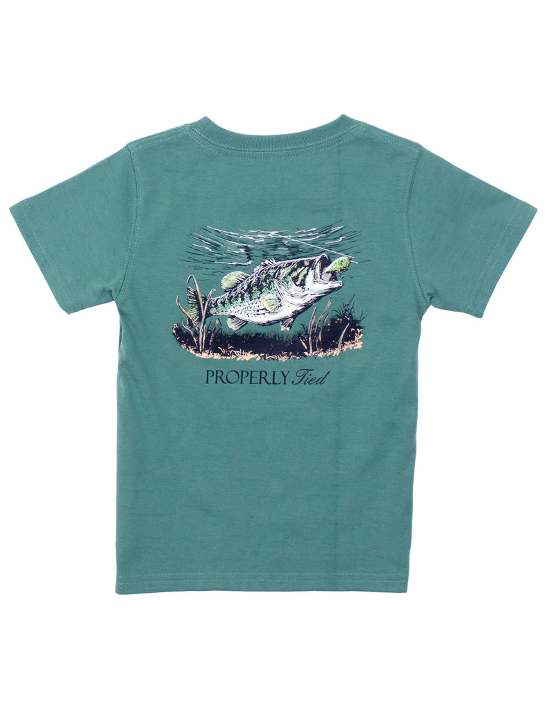 Set the Hook in Marine Green Graphic Tee