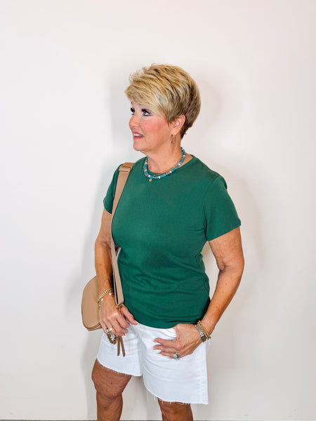 Remington- Scoop Neck Shirt Forest